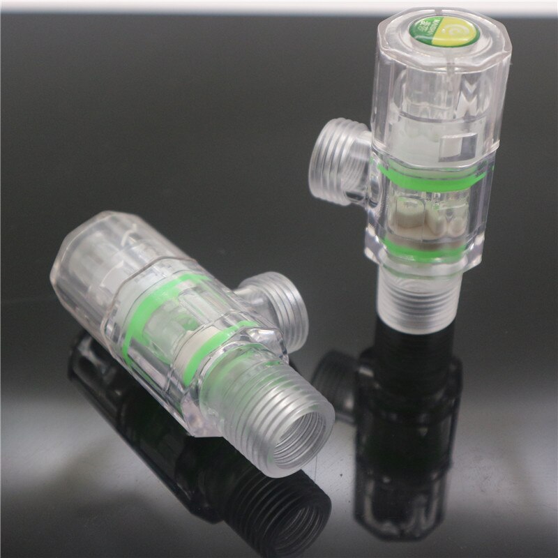 2pcs/lot PC 1/2 angle valve water stop valve plastic bathroom angle valve toilet water control valve
