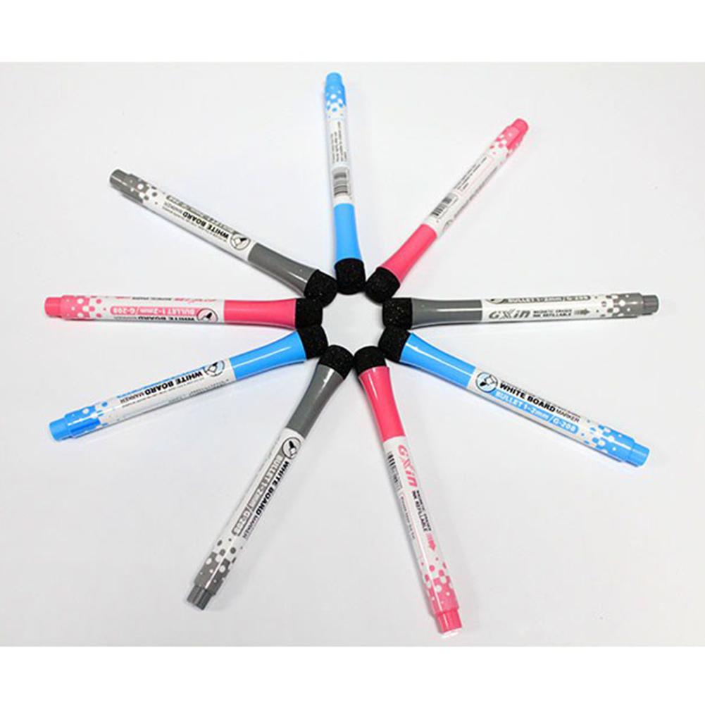 Children Magnetic Easy Wipe Marker Pen Non-Toxic Portable Cute WhiteBoard Pen with Eraser Office School Supplies r20