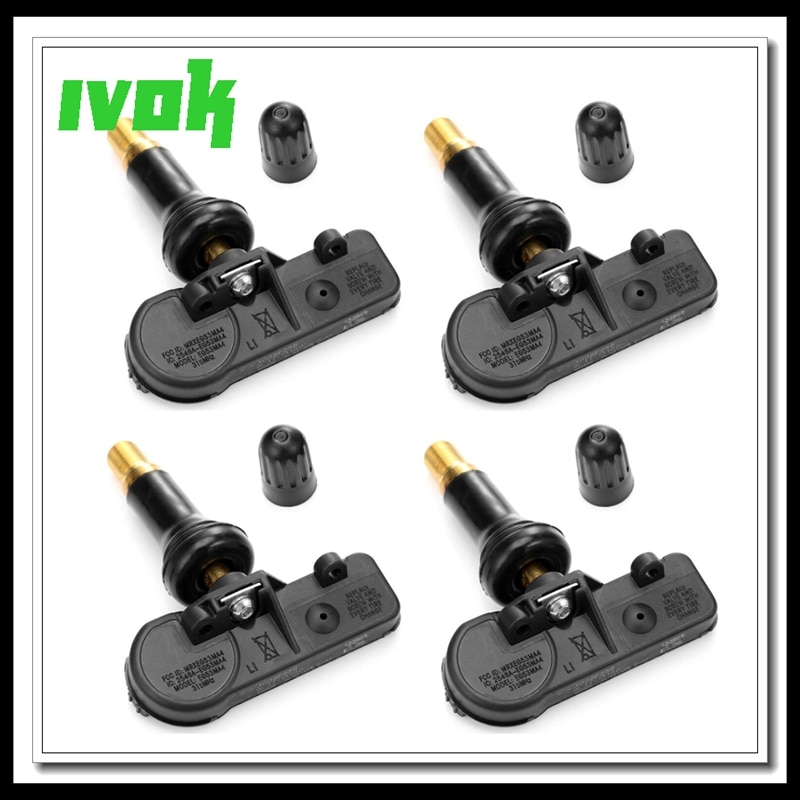 Bandenspanningssensor Koper Rubber 2014-2021 TPMS Bandenspanningssensor 670002790 – Voor Citroën Jumper Combi 2014-2021, Set Van 4 Stuks Onderdeelnummer 670002790