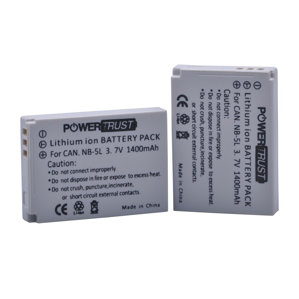 1Pcs NB-5L NB 5L NB5L Camera Battery + LCD USB Charger For Canon S110 SX200 SX210 SX220 SX230 IS HS IXUS 850 870 800 860 990: 2Battery