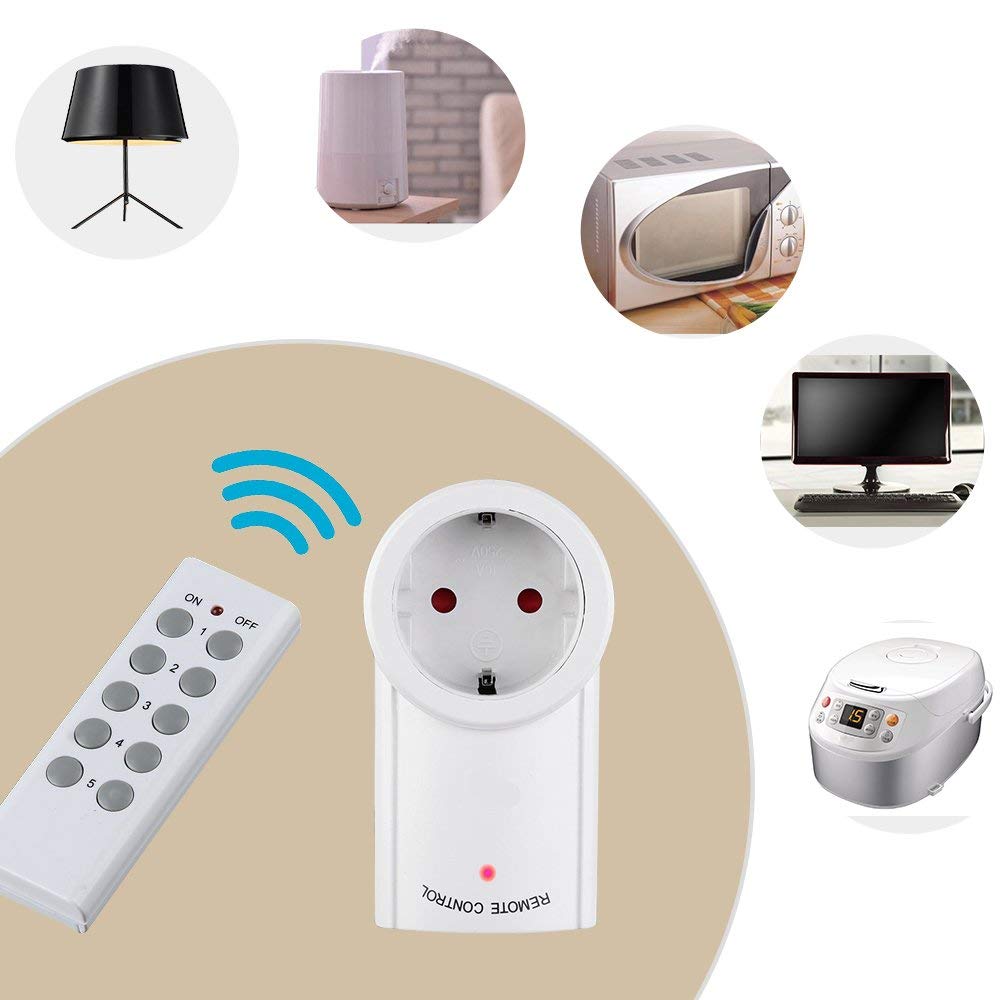 Trådløs smart hjemmeenhed med fjernbetjening eu uk standard stik stikkontakt lyskontakt stikkontakt 433.93 mhz
