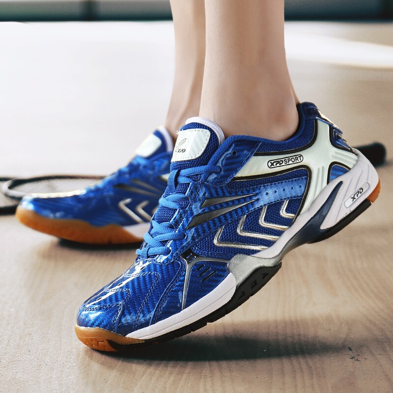 Tennis Shoes Men Blue Badminton Shoes Anti Sliop Tennnis Sneakers Light Weight Volleyball Sneakers Brand