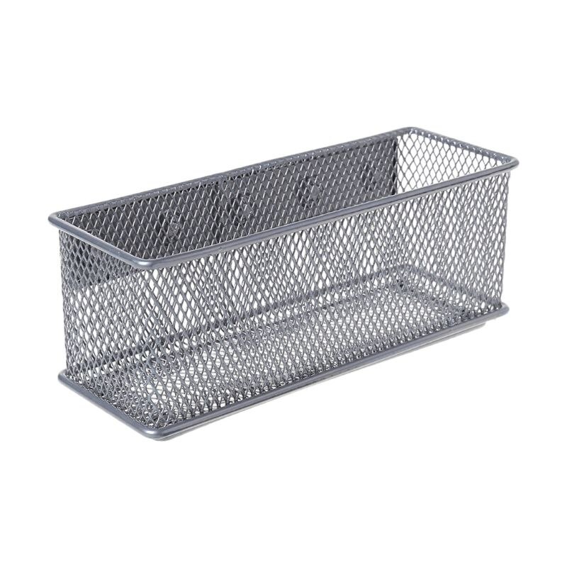 Duurzaam Koelkast Draad Mesh Magnetische Mand Opbergdoos Pen Make Organizer Kantoorbenodigdheden Opslag