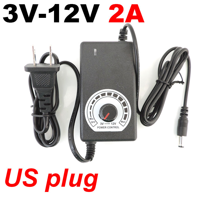 Universal Einstellbare AC 220V Zu DC 12V 9v 24v Netzteil ladegerät 9V-24V 3V-12V 1A 2A 3A Adapter 8pin 10pin DC stecker o1: Brown