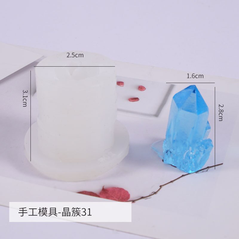 Quartz Mold Crystal Shards Silicone Mold Agate Crystal Resin Faux Crystal Making Jewelry Accessories Epoxy Resin Jewelry: 31