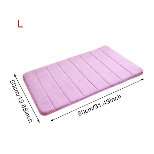 Wasser Absorption Teppich Schlecht matt Schlecht Teppich zottelig Speicher Schaum Tür Boden matt küche Wc Nicht-Unterhose Zubehör Produkte: Violett  L