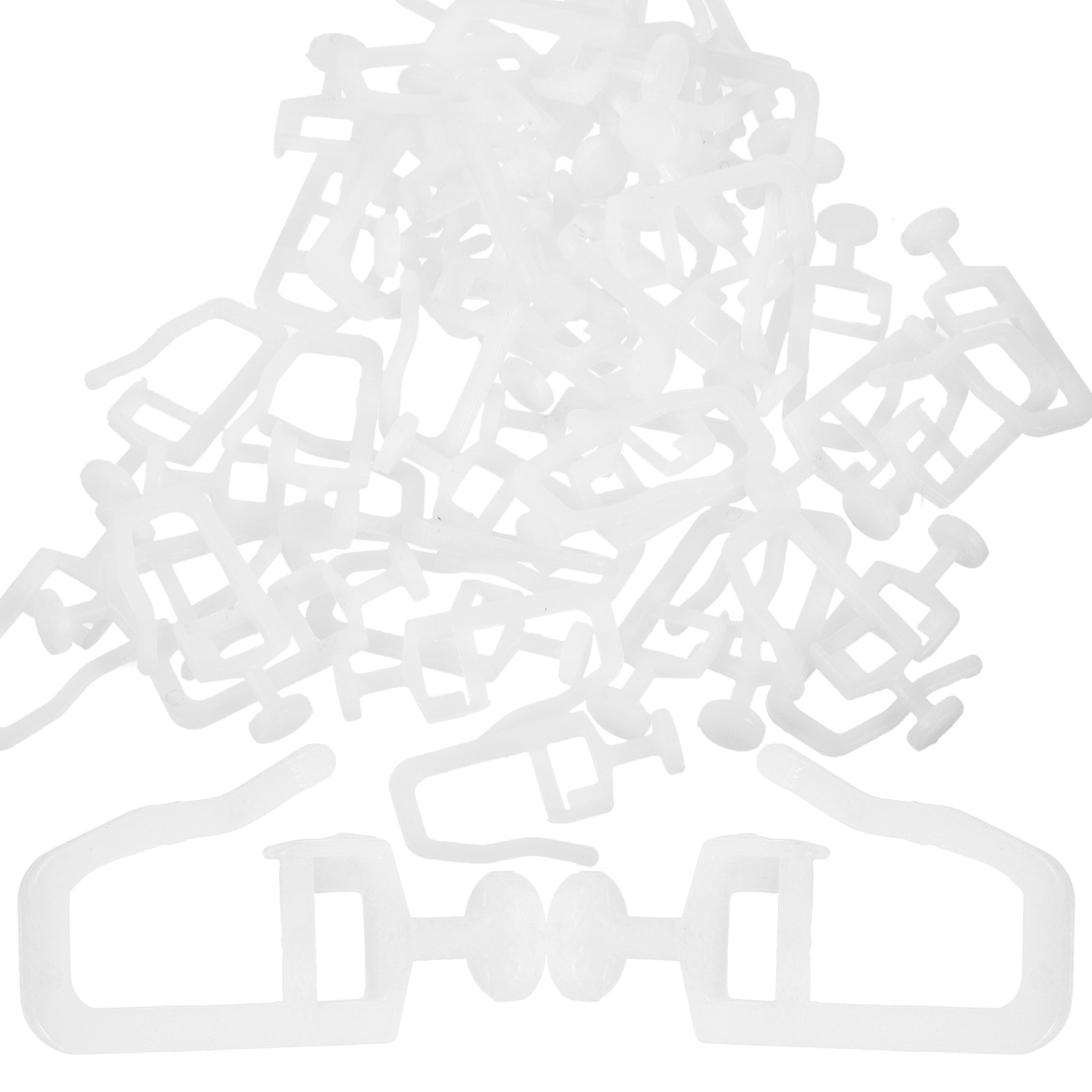 50 st gardinskena remskiva slitstark plasthjul smidigt glidande hemtillbehör rullbolldelar vertikala persienner beslag fönster: Default Title