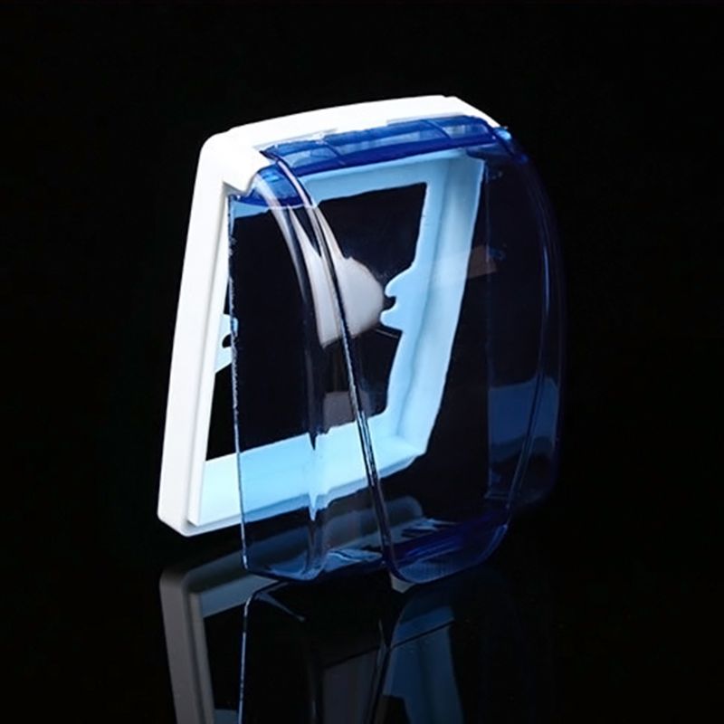 Plastic Wall Switch Waterproof Cover Box Wall Light Panel Socket Doorbell Flip Cap Cover Clear Bathroom Kitchen Accessory N0HB