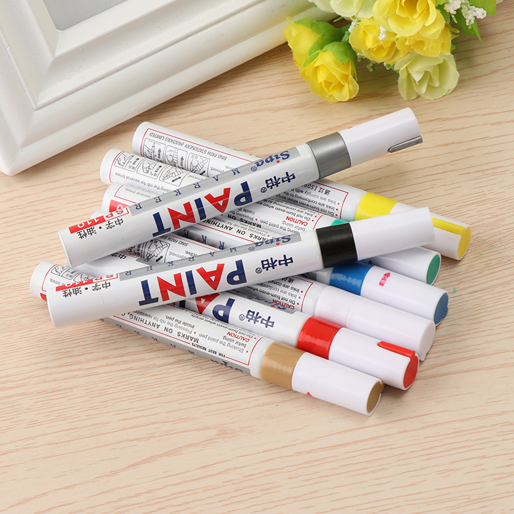 Rotulador de pintura permanente para neumáticos de coche y motocicleta, resistente al agua, Universal, 1 unidad