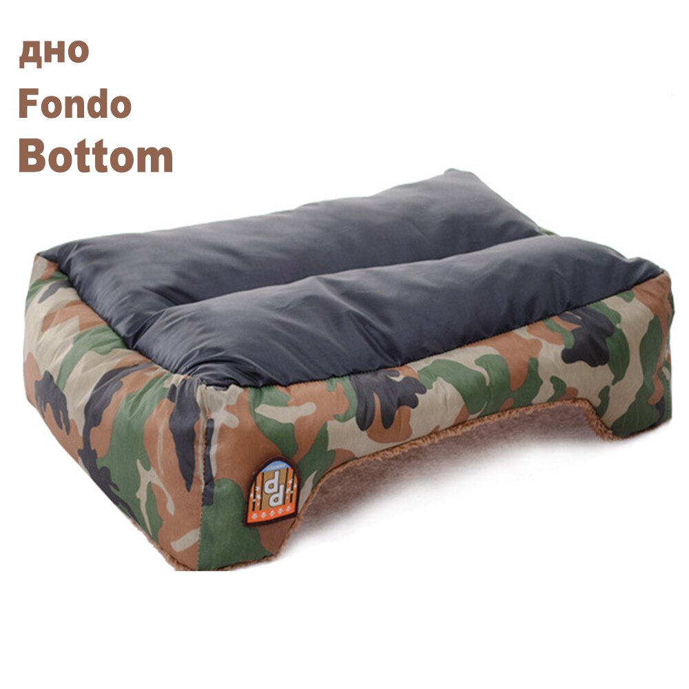 Lugnande stor hundsäng för stora medelstora små hundar hus camo liten fluffig hundsäng korgar lugnande husdjurssängar för hundar katter matta