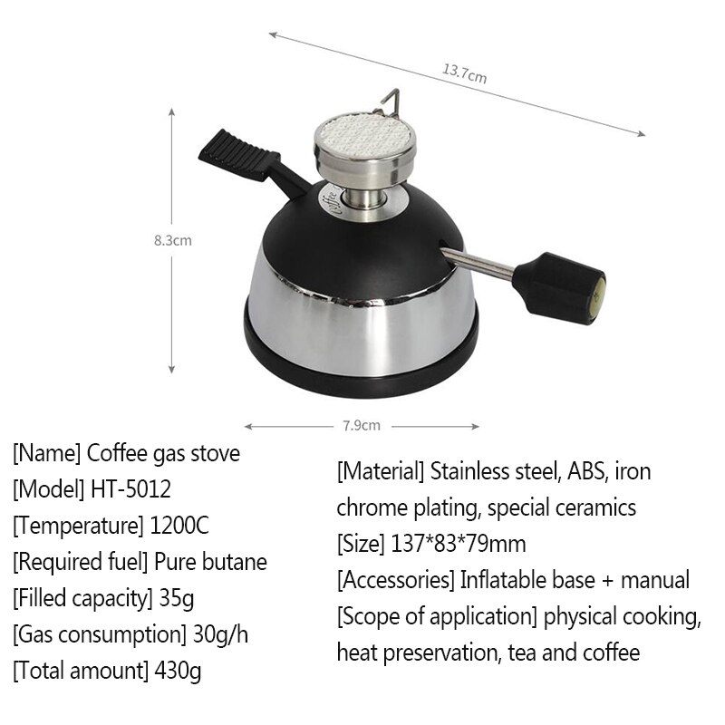 Gas Stove Desktop Gas Butane Burner Heater Is Suitable for Siphon Moka Pot Gas Stove Coffee Machine