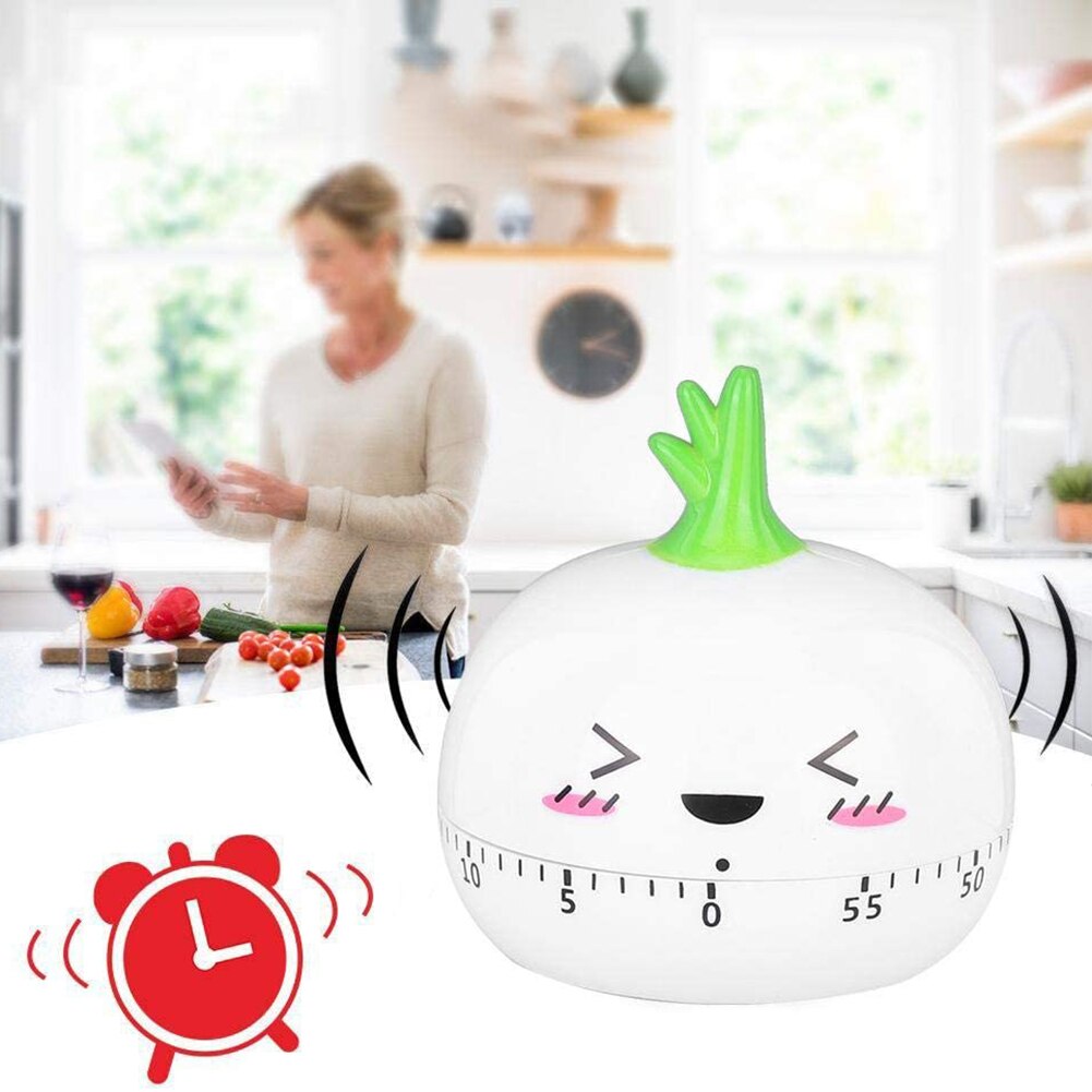 Mechanical Kitchen Timer Timing Reminder Gadgets Cooking Baking Vegetable Shape for Household Kitchen Decor