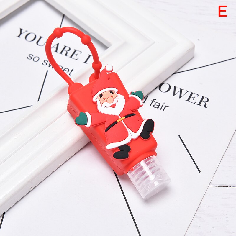 30ml mini jule søde julekarton håndsprit bruser lotion holder tom flaske: E