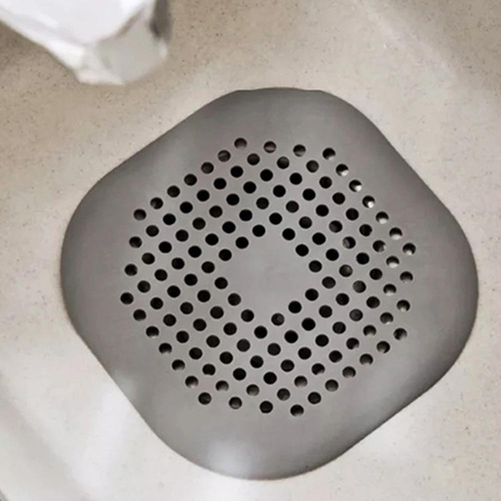 Bouchon de vidange d&#39;évier de douche, Tube en Silicone attrape-cheveux, salle de bains cuisine baignoire filtre avec ventouse