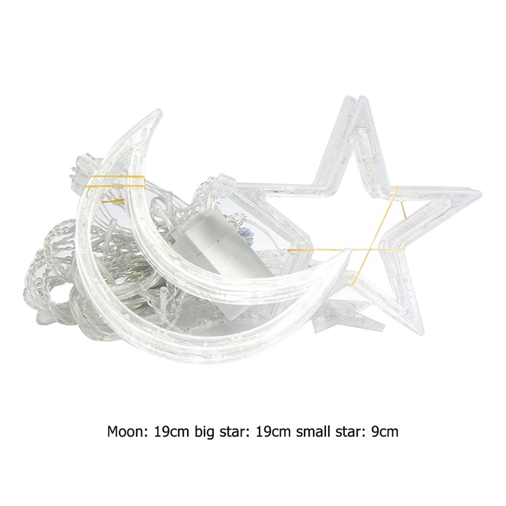 LED Curtain Lamp Fairy String Neon Moon Stars Home Party Xmas Neon Light Night Decor Eight Lighting Modes