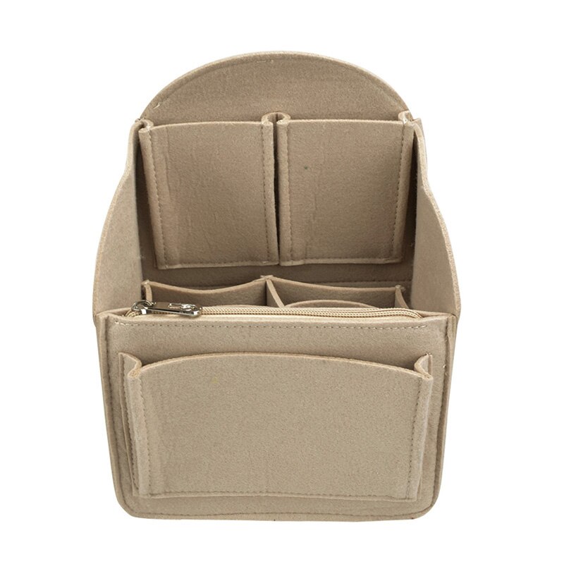 Rugzak Insert Zakken Liner Organizer Travel Accessoires Compartiment Sorteren Zakken Voor Handtas Opslag Afwerking Pakket: Beige S