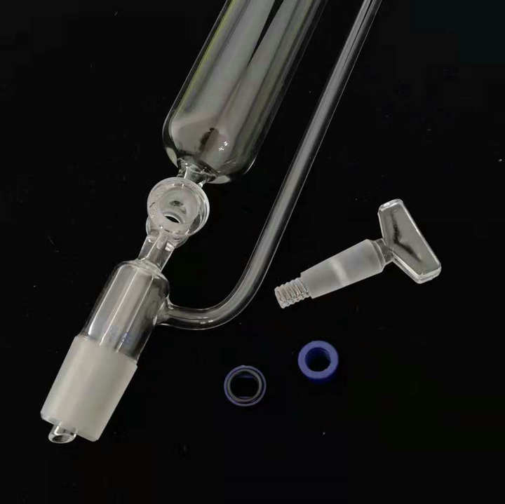 One Piece 100ml Constant Cylindrical shape separating funnel/Constant pressure funnel with GLASS stopper