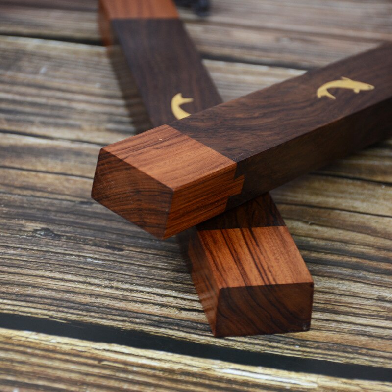 Presse-papier Chinese Kalligrafie Schilderen Paperweights Traditionele Studenten Carving Ambachten Massief Houten Rijstpapier Presse-papier