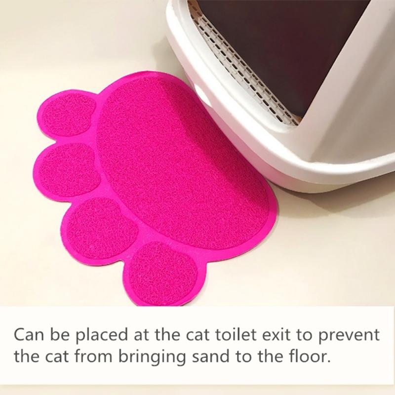 1Pc Pet Dog Puppy Cat Feeding Mat Pad Bone Paw-shaped Silicone Dish Bowl Food Feed Placement Easy Cleaning Pet Accessories