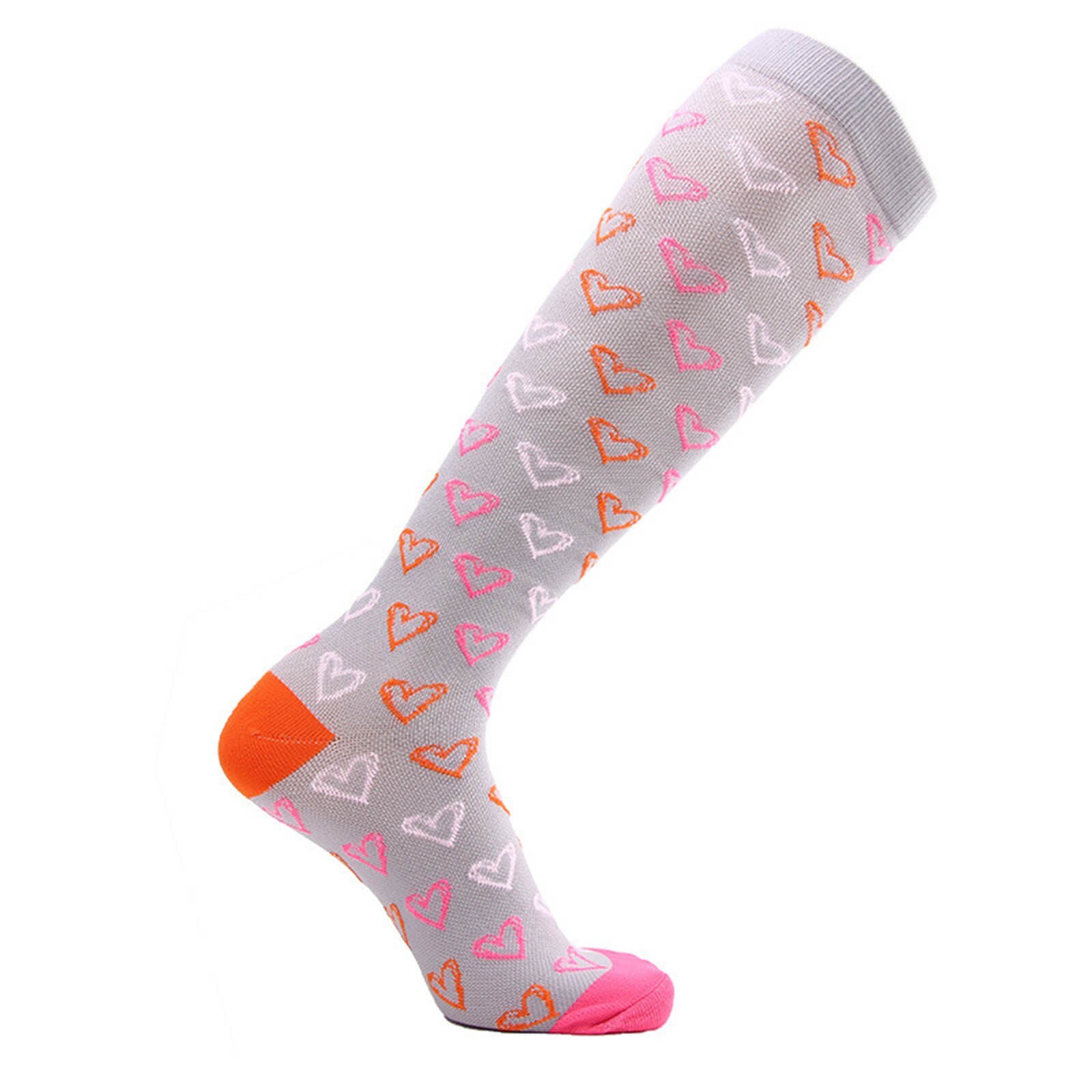 7 Pairs/Lot Mix Compression Stocking Fit Running Unisex Nurses Flight Travel Leg Pressure Compress Christmas Socks