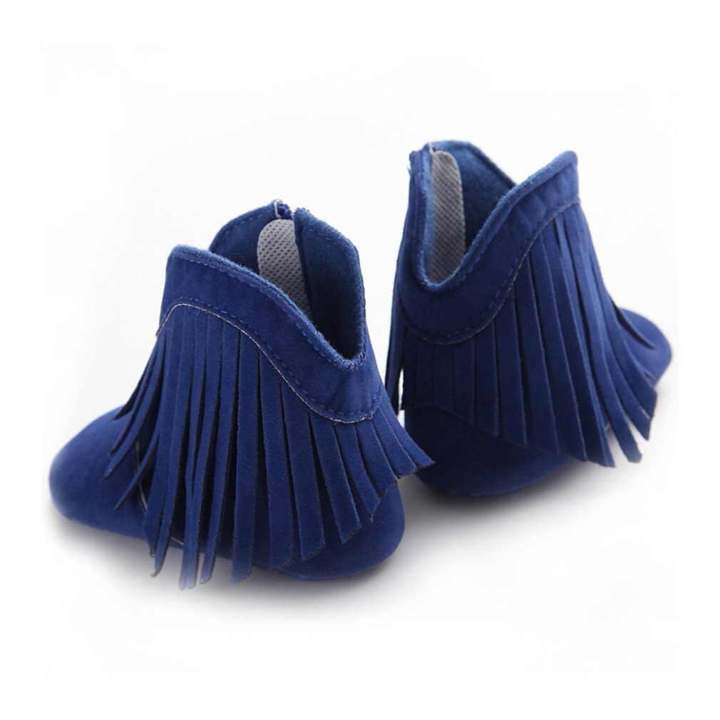 Outad Baby Meisjes Schoenen Warme Winter Kwasten Pasgeborenen Laarzen Mode Sneeuw Anti-Slip Laarzen Peuter Solid Fringe Baby Mocassins moccs