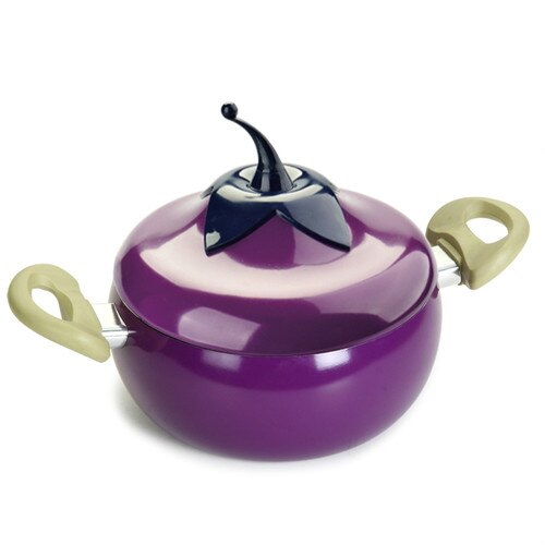 Ceramic pan, baking pan, electromagnetic stove, gas, aluminum cooker, , fruit pan, color pot pots and pans CY50916: Violet B
