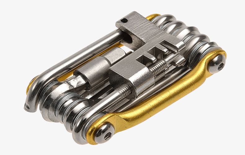 Repair Tools Bicycle Kit Hex Spoke Cycling Screwdrivers Tool Tyre Lever Allen Wrench MTB Mountain Bike Multitool Cycling tools: 11in1gold