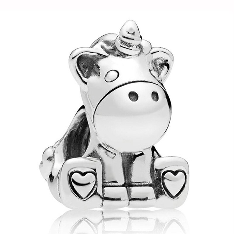 Moda a céu aberto sol estrelas & lua notável coelho carrinho de bebê charme 925 prata esterlina contas caber pulseira jóias diy: 12