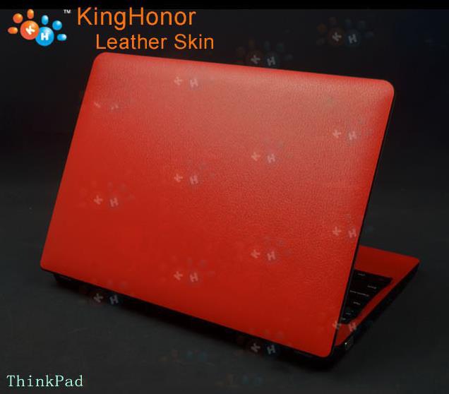 KH Laptop koolstofvezel Krokodil Slang Lederen Sticker Skin Cover Guard Protector voor Toshiba C50 15.6": Red Leather skin