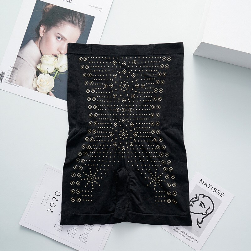 KNOWDREAM Pants Women's Flat-horn Goddess Panties Seamlessly Closed Abdominal Pants Breathable Lingerie: Black