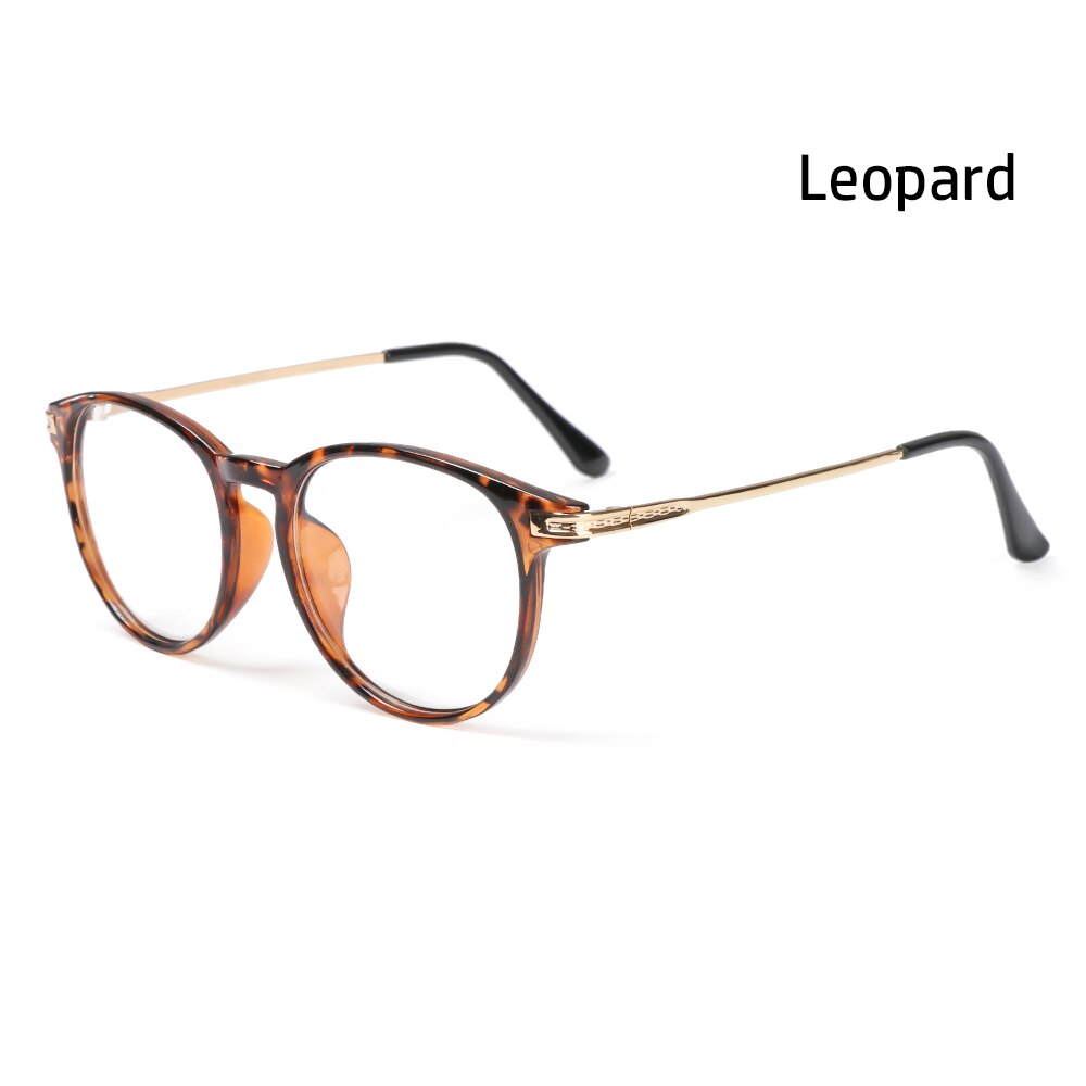 1PC unisexe Vintage plat miroir lunettes radioprotection ordinateur lunettes Flexible lunettes Vision soins lunettes: Leopard-01
