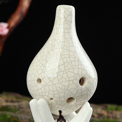 Ocarina 6 hul lille ocarina alto c tone nybegynder ocarina turist souvenir undervisning ocarina keramisk vedhæng: Type 1