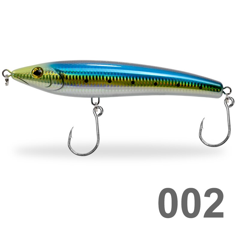 D1 Boat Trolling Lures Topwater Pencil Stickbaits 197mm 93g Wobblers for Fishing Saltwater Bait for Tuna Fishing Accessories: 002