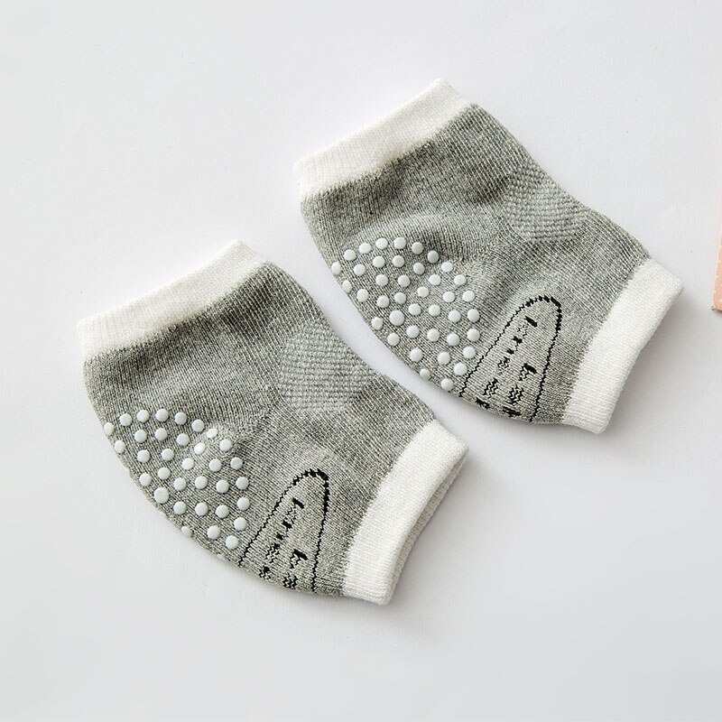 Dziecko kolano Podkładka bezpieczeństwa indeksowania łokieć poduszka dla niemowląt małych dzieci chłopcy dziewczęta ocieplacz na nogi wsparcie kolana ochraniacz na ochraniacze: Szary