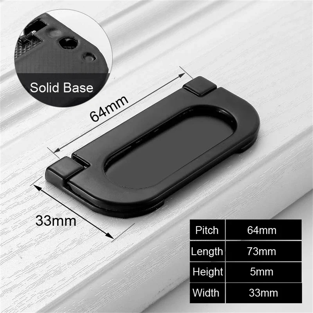Black Aluminum Alloy Bedside Table Handle Minimalist Cabinet Pulls Furniture Hardware Wardrobe Cabinet Door Drawer Handles: Dark Orange