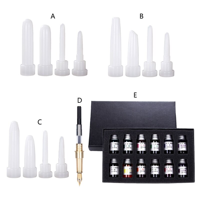 1 Set Brunnen Stift Epoxy Harz Form Zylinder Stift Form Silikon Form DIY Handwerk Kerze Casting Werkzeuge