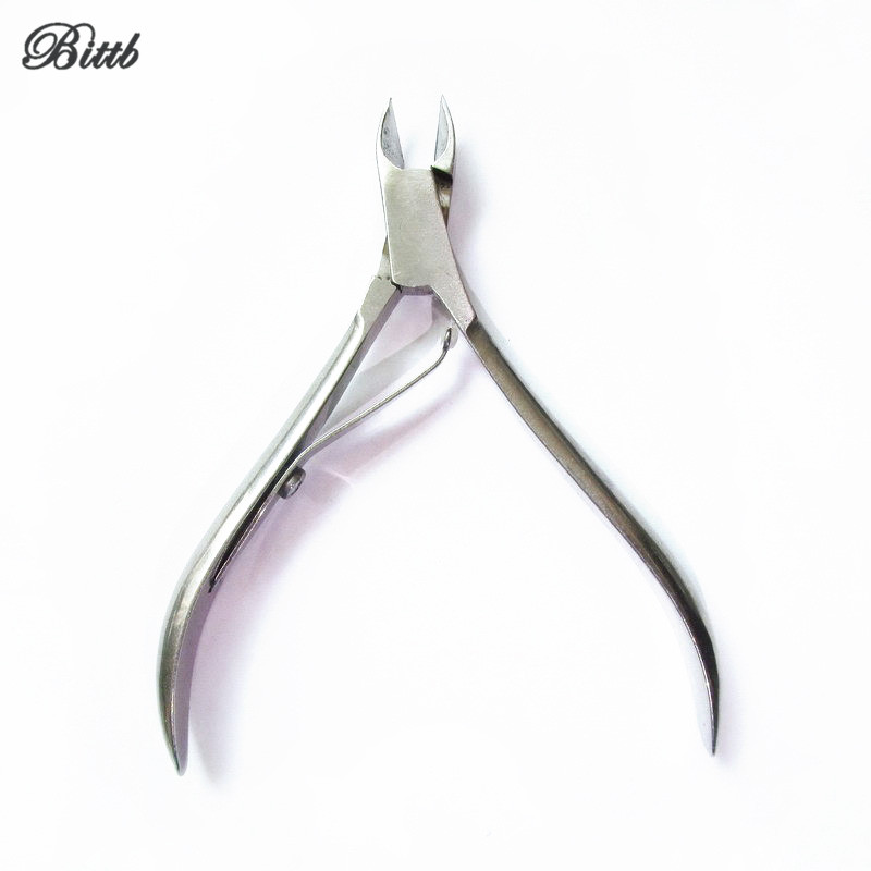 Tijeras de acero inoxidable para cutículas, cortador de pedicura para eliminación de piel muerta, cortauñas, herramientas para manicura para cutícula de pies