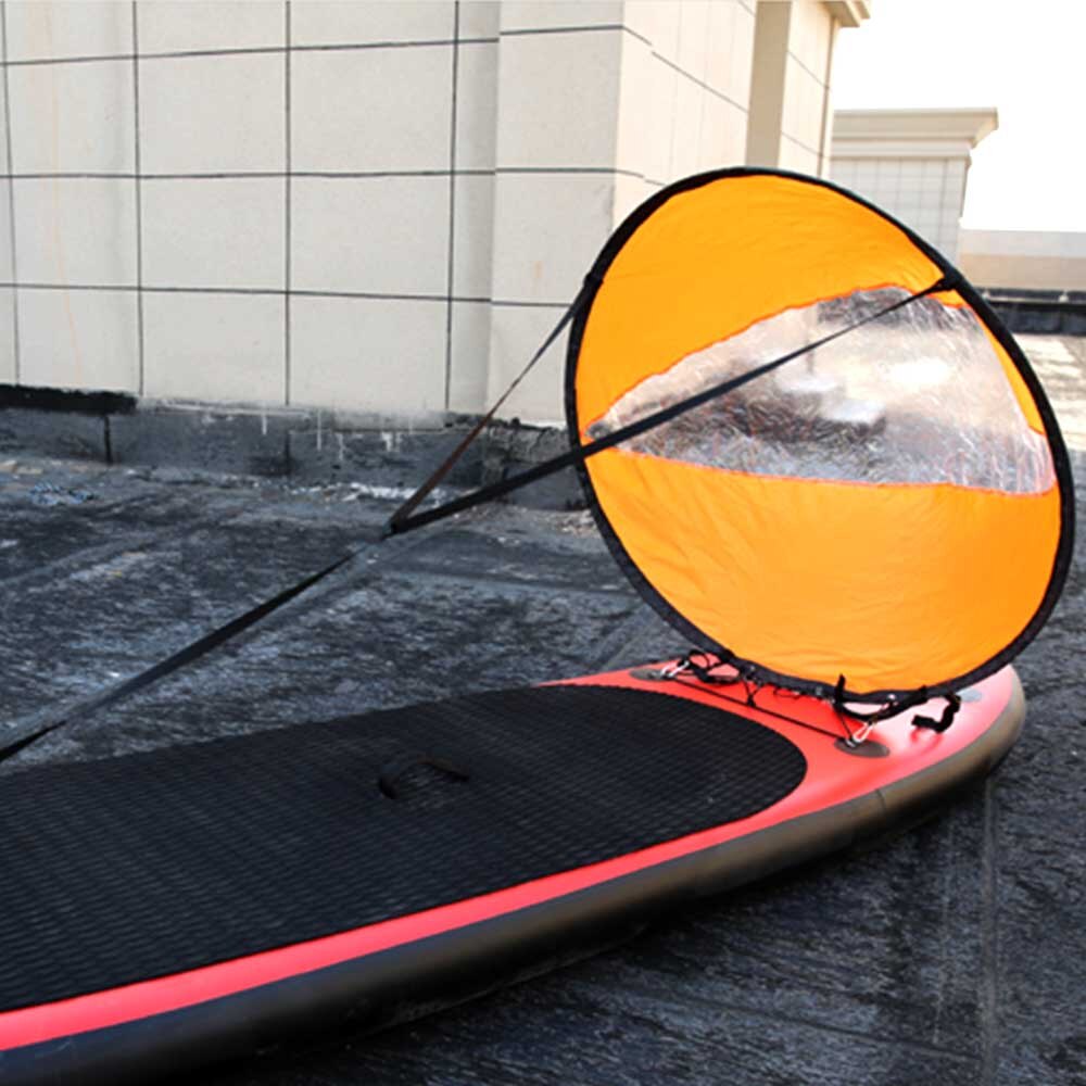 Foldable Kayak Boat Wind Sail Sup Paddle Board Sailing Paddle Rowing Boats with Clear Window Folding Sail Kayak Accessories