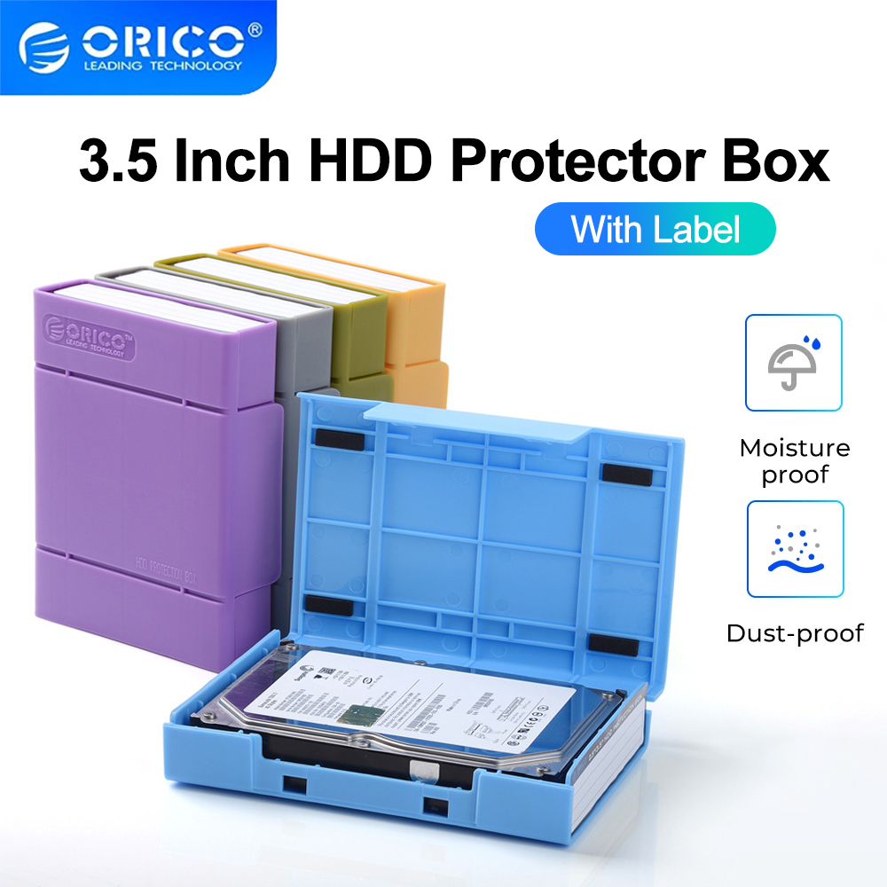 ORICO 3.5" Portable Hard Disk Protection Box Hard Drive External Storage Case with Moisture-proof and Shockproof Hard Drive Case