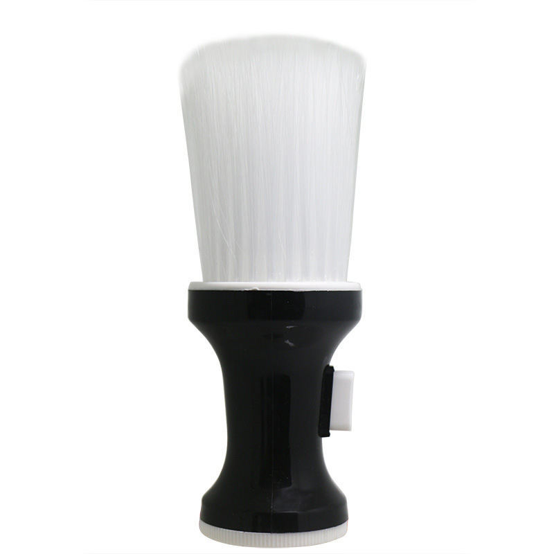 Cepillo de pelo suave para el cuello y la cara, plumero de peluquería, corte de pelo roto, cepillo de limpieza para Barbero, herramienta de peinado de peluquería: Gris