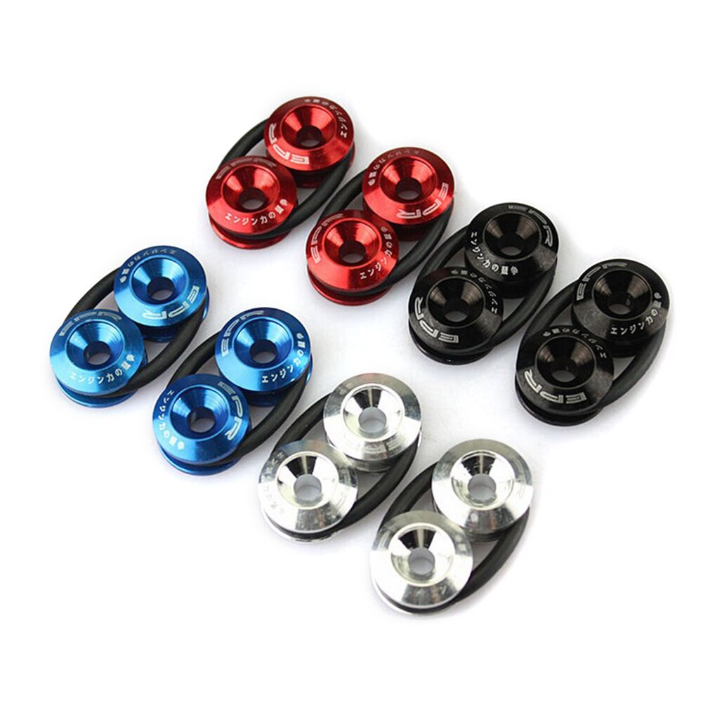 Kit de sujetadores M6 JDM tornillos pasadores hexagonales modificados para coche arandela parachoques motor tornillos cóncavos estilo de coche