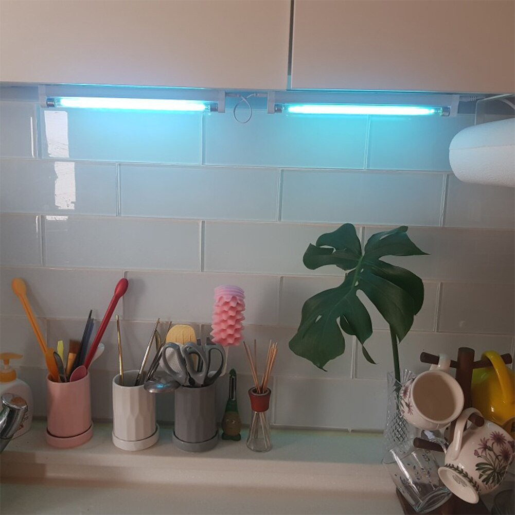 LED Tube UV Ozone germicide lampe UVC désinfection lumières T5 Tube tuer poussière acarien Ultraviolet stérilisateur ampoules 6W/8W ue Plug 220V