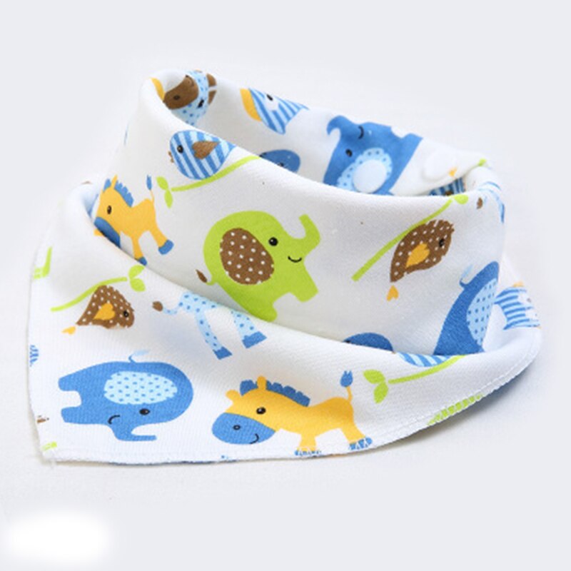 Baberos de algodón para bebés de 5 uds., Bandana, Baberos para bebés y niñas, babero para alimentación de bebé, ropa para bebés de doble capa con hebilla para comer eructos