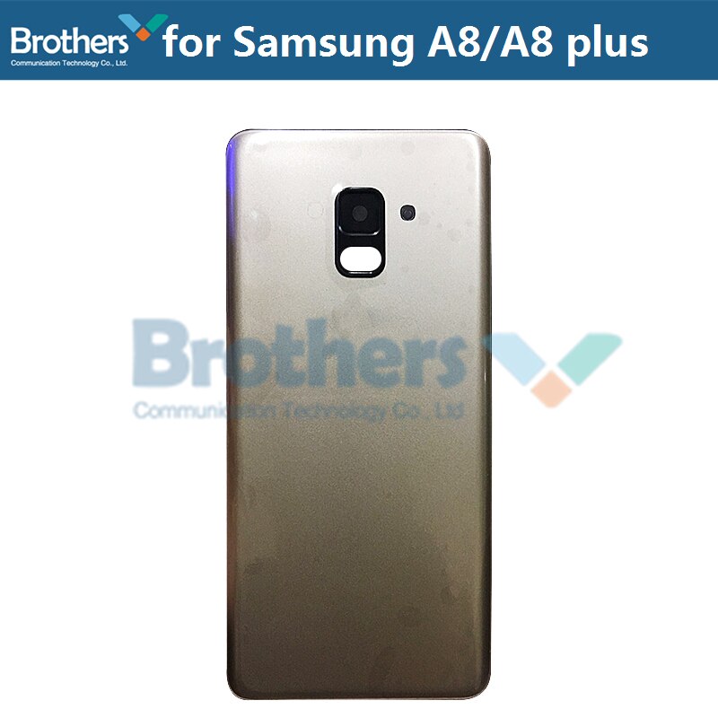 Batterie Gehäuse für Samsung Galaxy A8 A530 A8 Plus A730 Batterie Tür mit Kamera Objektiv Glas Back Cover Hinten Gehäuse für A8 Plus