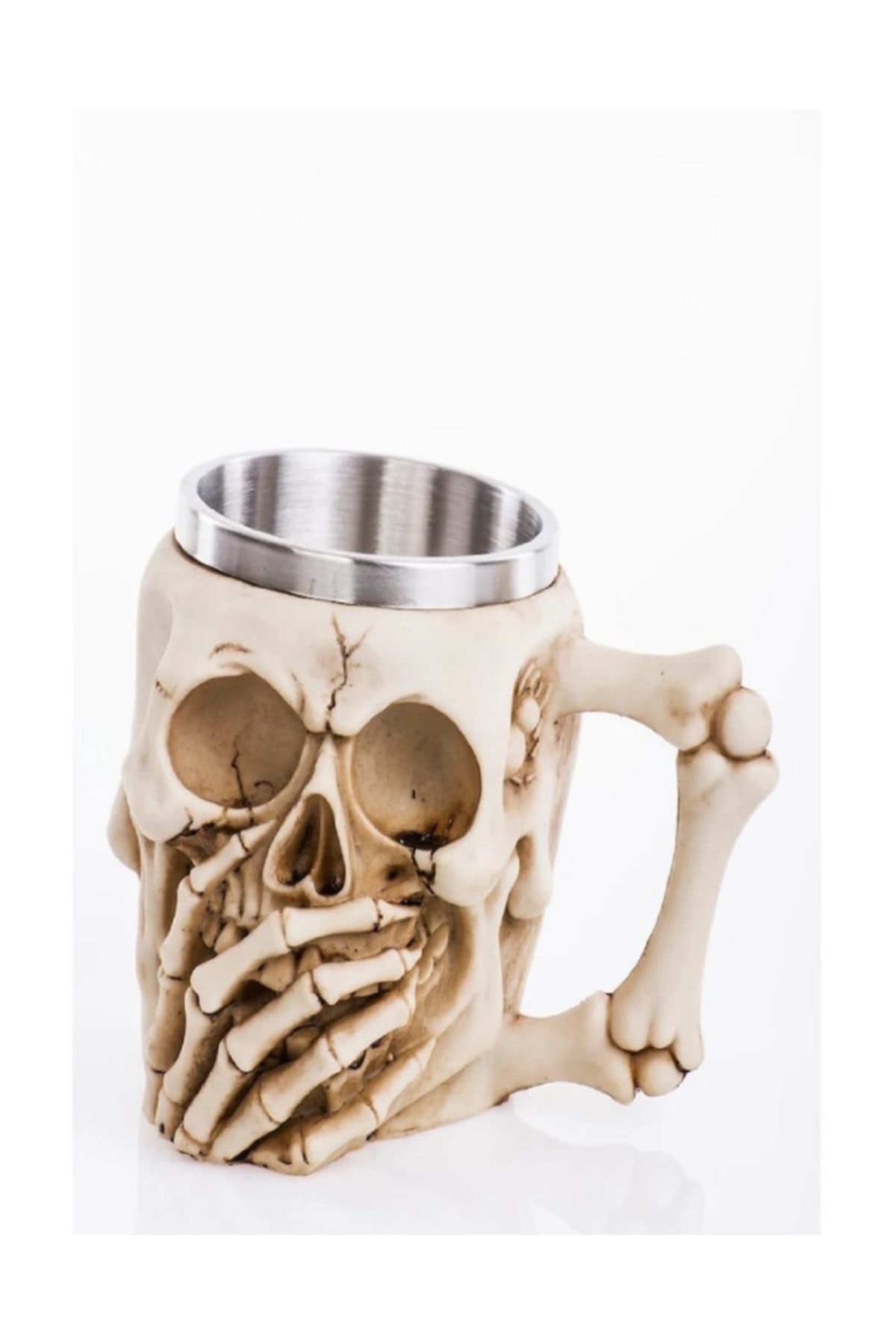 Beer Glass Skull Mug Espresso Coffee Cup Set Handmade Beer Mug Tea Glass Whiskey Glass Tumbler Drinkware steel resin 3D: Blue
