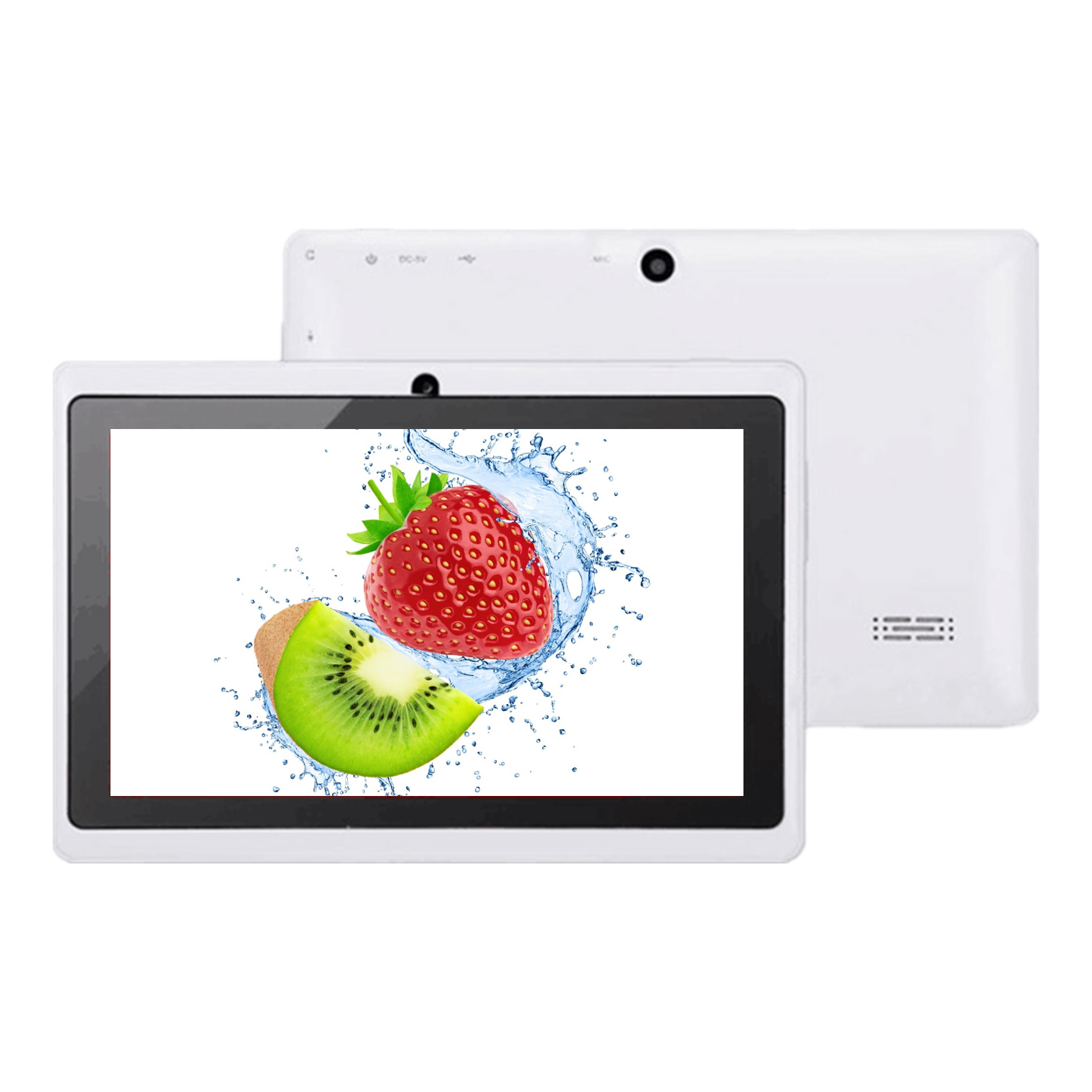 7 Inch Q8 Tablet Android Quad-core Processor 8G WiFi Version Dual Camera Entertainment Machine for Children Students Adults: white