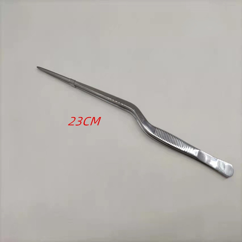 Keuken Tang Keukengerei Bbq Tweezer Voedsel Clip Keuken Chief Tang Rvs Draagbare Voor Picknick Barbecue Koken: 23CM