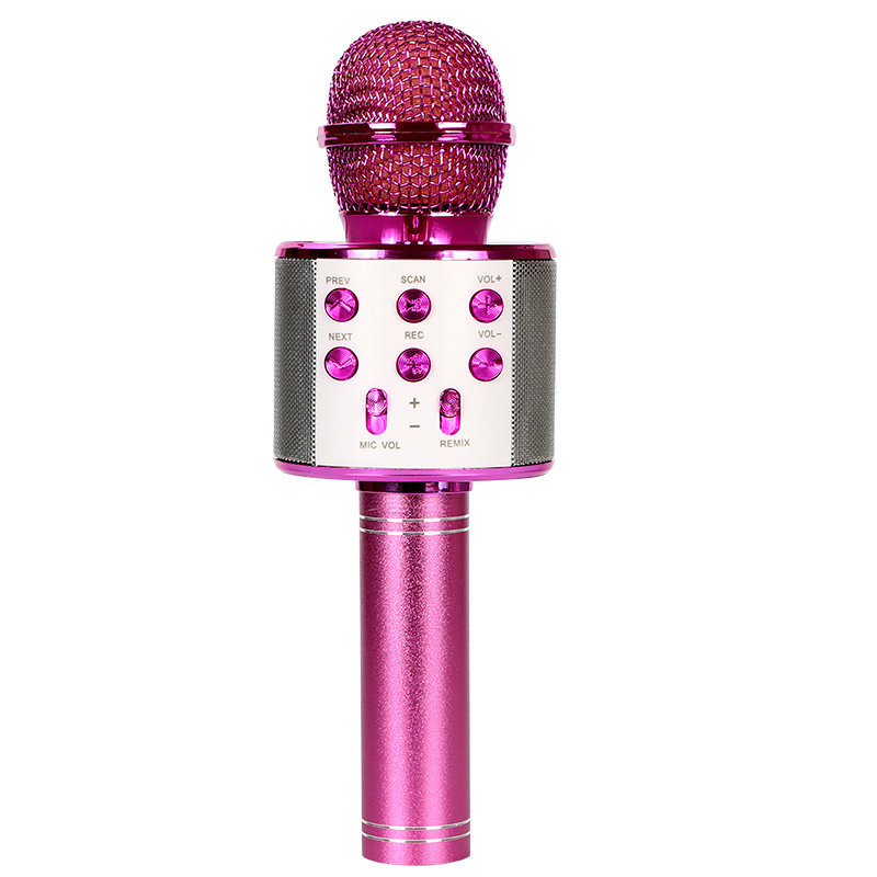 Microphone Karaoke Wireless For Cell Mobile Phone Do Singing Bluetooth Condenser Mikrofon Blutooth Smartphone Micro DJ Audio: Khaki