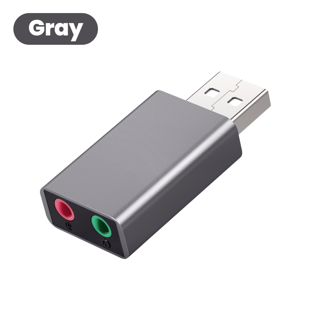 USB To 3.5mm Sound Card External Headphone Adapter Stereo Audio Microphone Sound Card For PC Computer Laptop USB to Audio Jack: Default Title