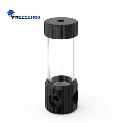 FREEZEMOD Transparent Computer Cylindrical Water Cooling Reservoir OD50MM POM Water Tank with Built-in Filtration PC Cooler: PURPLE